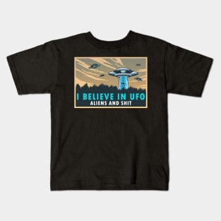 I BELIEVE IN UFO Kids T-Shirt